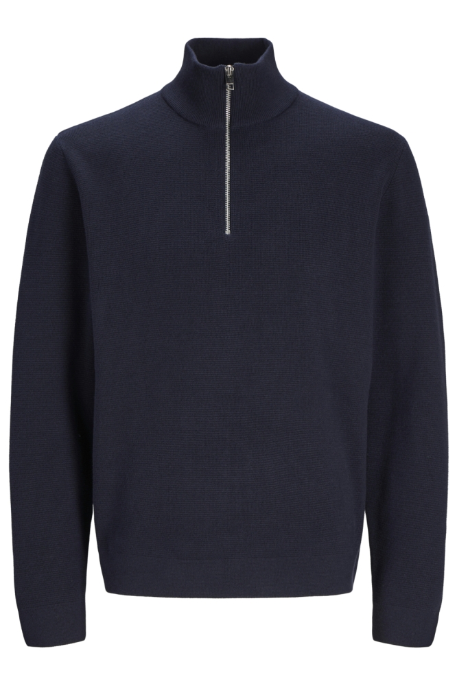 JPRBLAMILANO STITCH KNIT HALF ZIP S 12259664 NIGHT SKY